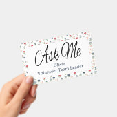 Elegante naam voor personeel van vrijwillige evene badge (Handheld)
