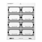 Elegante naamkaartjes voor reünie etiket (Full Sheet)