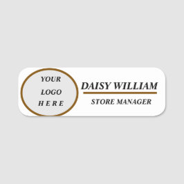 Elegante naamplaatje voor werknemers