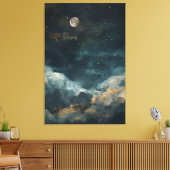 Elegante Nacht Canvas Afdruk (Insitu (Woonkamer))