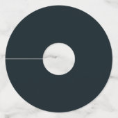 Elegante Nacht Sky Sterren Galaxy Sunset Bruiloft Wijnglaslabel (Achterkant)