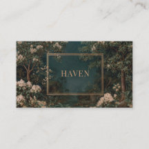 Elegante Nachtelijke Tuin Bloemen Goud Lijst