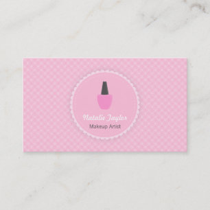 Elegante nagellak make-up artiest visitekaartjes