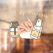 Elegante nagels Showcase Venster Cling Raamsticker (Vel 2)