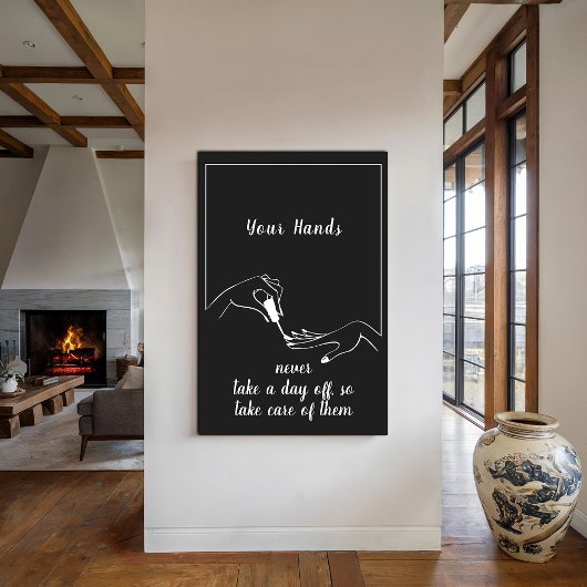 Elegante Nagelsalon Muur Kunst Poster