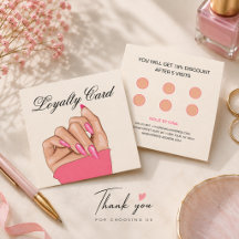 Elegante nagelstylist manicure salon loyaliteitska