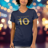 Elegante Nagemaakte Gouden 10 Jaar Reünie Klassent