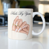 Elegante Nail Artist Manicurist Salon Typografie Koffiemok