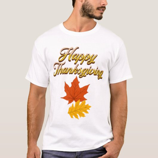 elegante  najaarsThanksgiving T-shirt (Voorkant)
