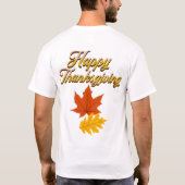 elegante  najaarsThanksgiving T-shirt (Achterkant)