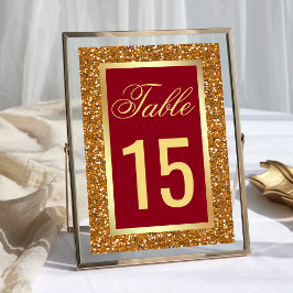 Elegante namaak goud folie glitters bordeauxrood kaart