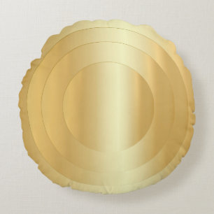 Elegante namaak goud trendy glamoureuze sjabloon rond kussen