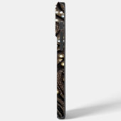Elegante namaak leer abstract minimalistisch Case-Mate iPhone case (Achterkant / Links)