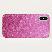 Elegante namaak roze glitters luxe Case-Mate iPhone case (Achterkant (horizontaal))