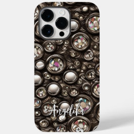 Elegante namaakleren abstract minimalistische naam Case-Mate iPhone 14 pro max hoesje