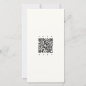 Elegante Namen | Script bladwijzer QR-code Save The Date (Achterkant)