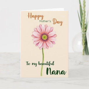 Elegante Nanas Dag Bloemkaart Kaart