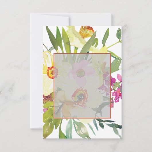 Elegante narcissen bruiloft blanco budget kaart (Voorkant)