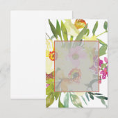 Elegante narcissen bruiloft blanco budget kaart (Voorkant / Achterkant)