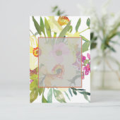 Elegante narcissen bruiloft lege begroting kaart (Staand voorkant)