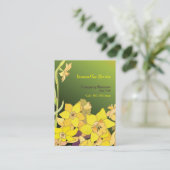 Elegante narcissen heup Mode Visitekaartje (Staand voorkant)