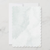 Elegante Narcissus Bloem Bruiloft Uitnodiging (Achterkant)