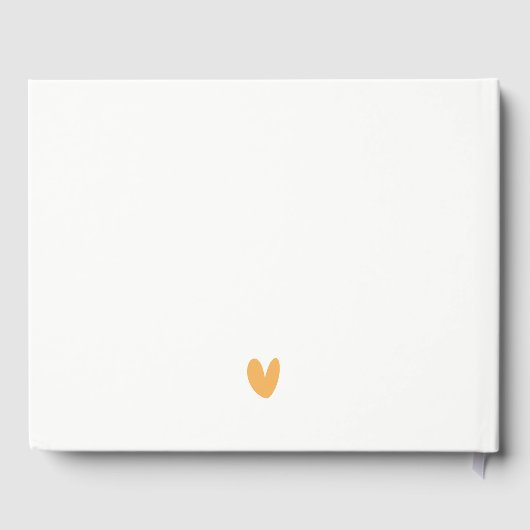 Elegante Nashville City Skyline Waterverf bruiloft Gastenboek (Achterkant)