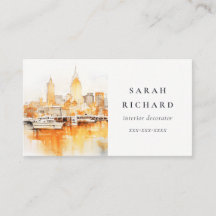 Elegante Nashville Tennessee Skyline Waterverf