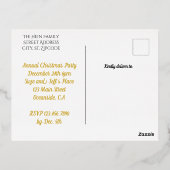 Elegante Nativity Gold kerstfeest uitnodiging (Achterkant)