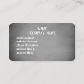 Elegante natuur Art Tree Custom Grey Visitekaartje (Achterkant)