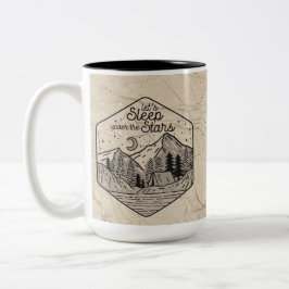 Elegante Natuur Beige Marmeren Keramiek Tweekleurige Koffiemok