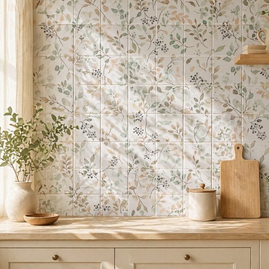 Elegante Natuur Bloemaccent voor Tegels Tegeltje