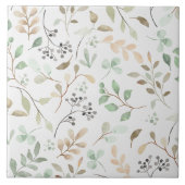 Elegante Natuur Bloemaccent voor Tegels Tegeltje (Voorkant)