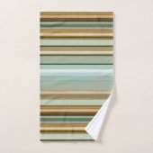 Elegante natuur geïnspireerd multikleur streepjesp bad handdoek (Handdoek)