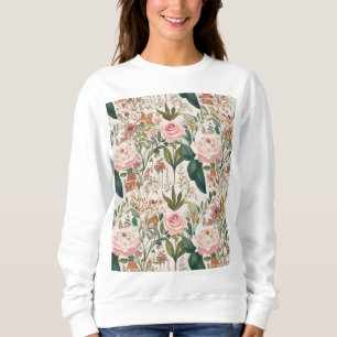 Elegante Natuur-geïnspireerde bloemenpatroon Wildf Trui