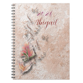 Elegante natuur geprägde spiraalnotitieboek notitieboek