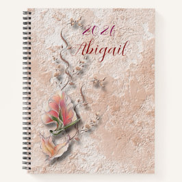 Elegante natuur geprägde spiraalnotitieboek notitieboek