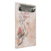 Elegante natuur geprägte mini klembord (Schuin)