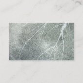 Elegante natuur kunst grijs en witte boomtakken visitekaartje (Achterkant)