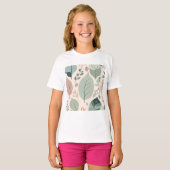 Elegante Natuur patchwork T-shirt (Voorkant volledig)