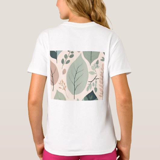 Elegante Natuur patchwork T-shirt (Achterkant)