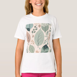 Elegante Natuur patchwork T-shirt