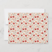 Elegante natuur tulp bloem bruiloft RSVP kaart (Achterkant)