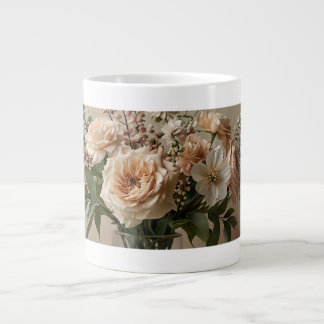 Elegante Natuurlijke Bloem Coffee Mug – Botanische Grote Koffiekop