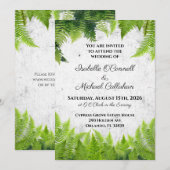 Elegante natuurlijke varens romantische bladeren b kaart (Voorkant / Achterkant)