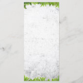 Elegante natuurlijke varens romantische bladeren b menu (Achterkant)