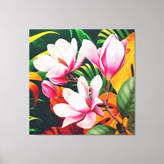 ELEGANTE NATUURPLANTBLOEM CANVAS AFDRUK (Voorkant)