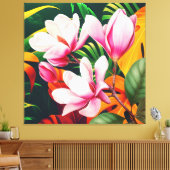 ELEGANTE NATUURPLANTBLOEM CANVAS AFDRUK (Insitu (Woonkamer))