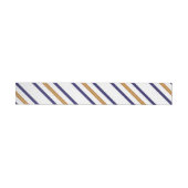 Elegante Nautical Anchor Striped Wrap Around Label Adreslabel Wikkel (Individueel)