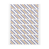 Elegante Nautical Anchor Striped Wrap Around Label Adreslabel Wikkel (Vel)